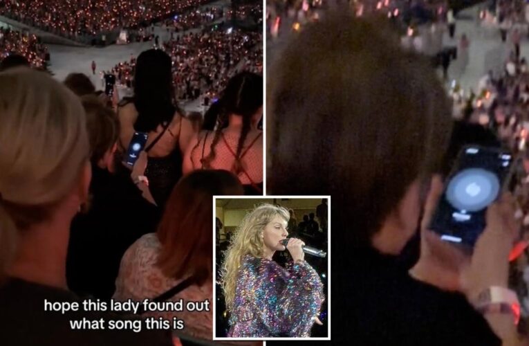 Taylor Swift fans blast footage of woman using ‘Shazam’ at Eras Tour