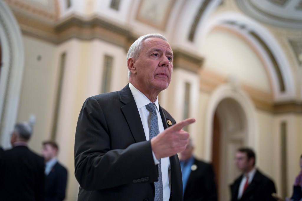 Rep. Ken Buck, R-Colo., walks out of the House chamber after he refused to join the Republican majority in voting to impeach Homeland Security Secretary Alejandro Mayorkas for problems on the U.S.- Mexico border, at the Capitol in Washington, Tuesday, Feb. 6, 2024.