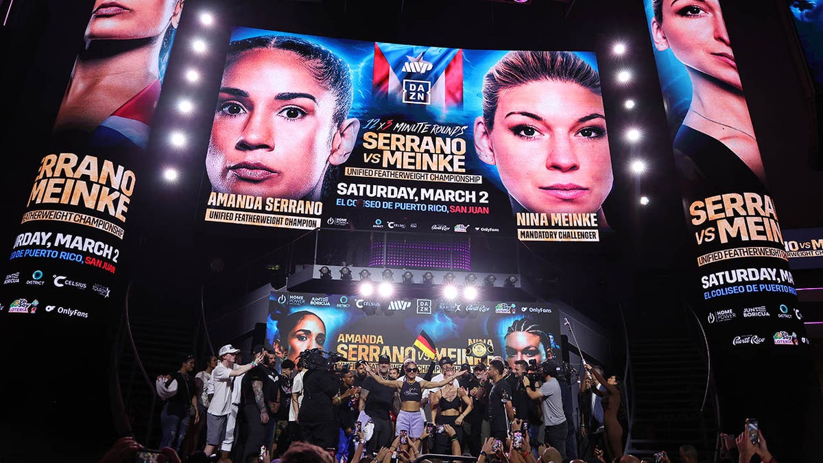 Main stage of Serrano-Meinke weigh-in