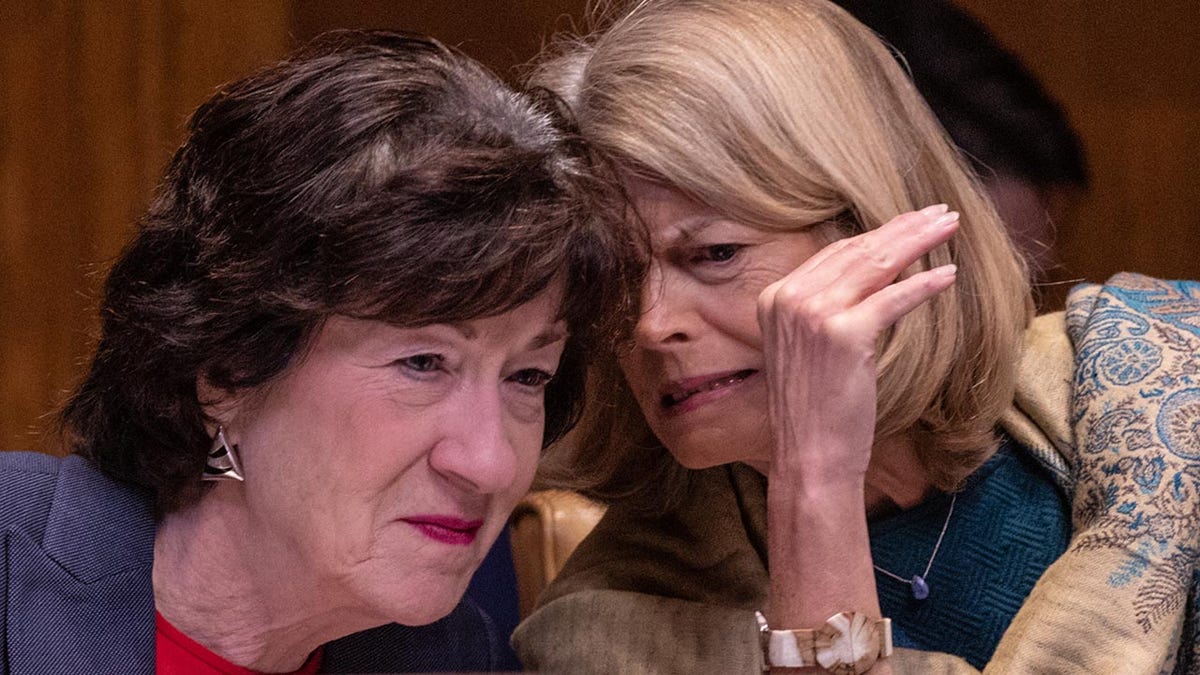 Lisa Murkowski speaking to Susan Collins