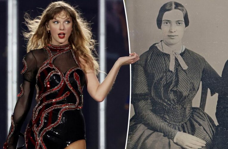 Taylor Swift is related to long-dead poet Emily Dickinson