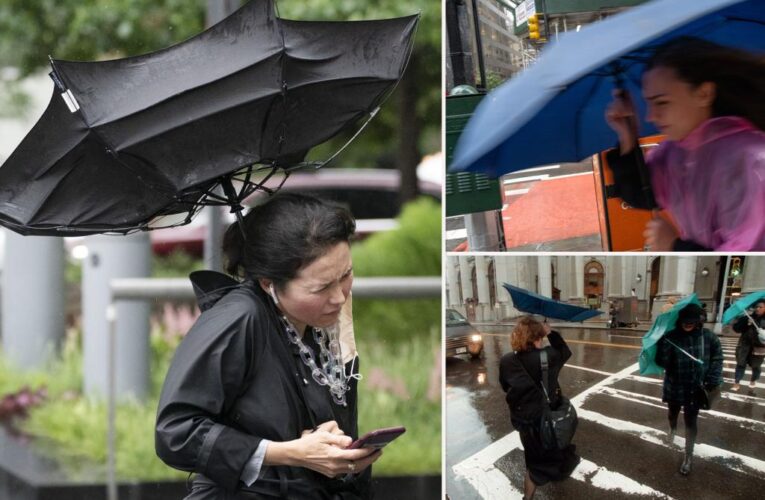 NYC braces for potential 60 mph winds after wet weekend in Big Apple