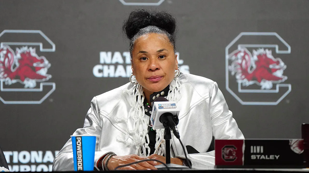 Dawn Staley media coverage may have influenced answer on trans athletes in women’s sports, OutKick writer says