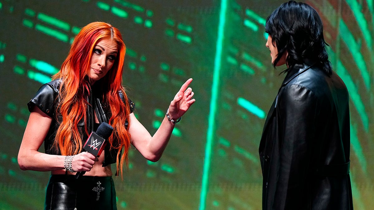 Becky Lynch faces off against Rhea Ripley