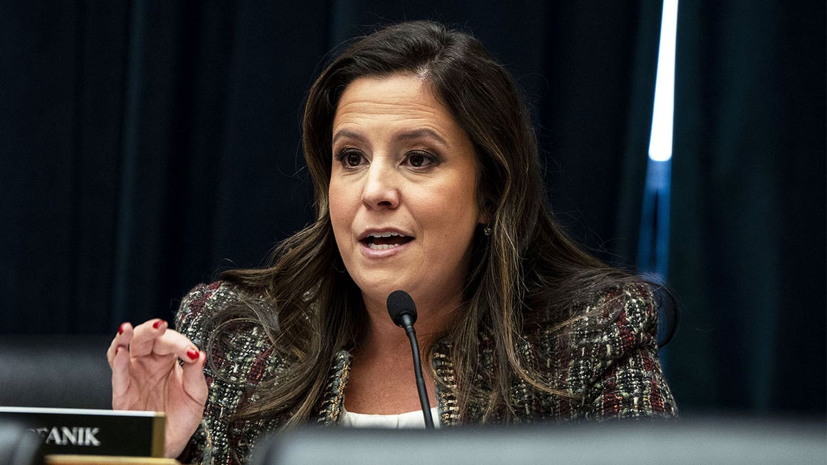 Elise Stefanik speaks at a hearing