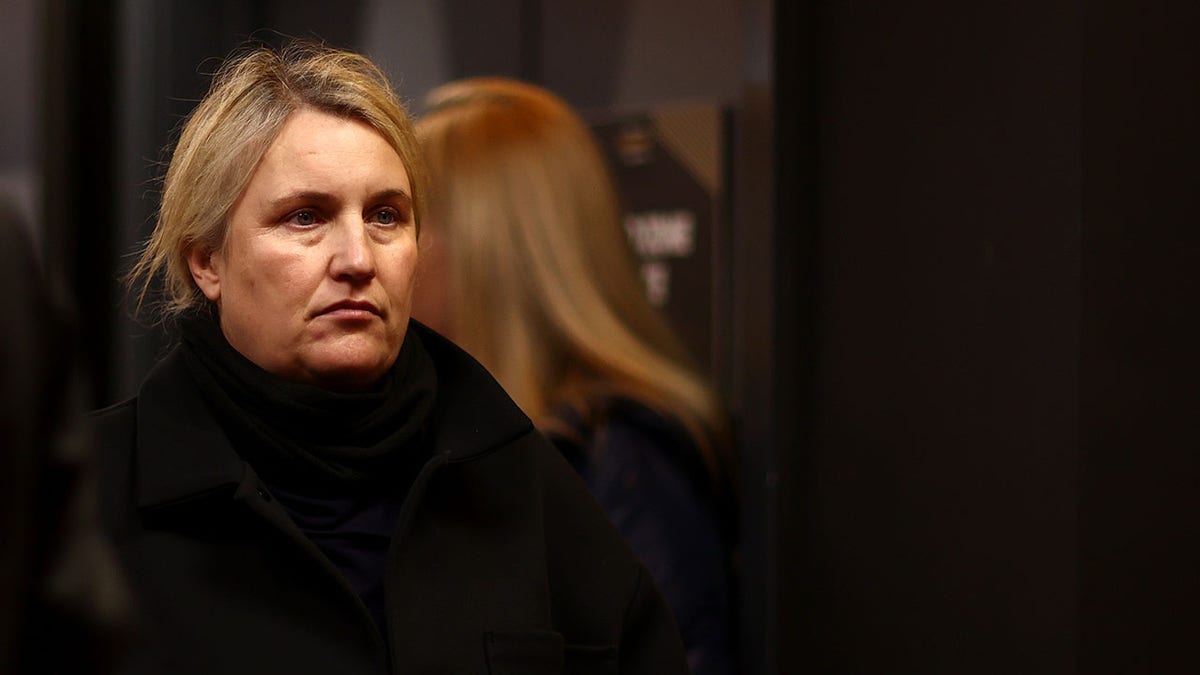 Emma Hayes in the tunnel