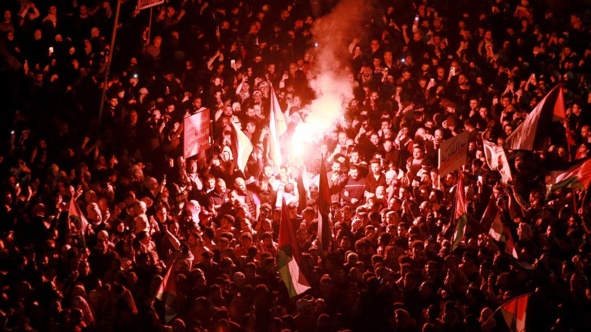 Anti-Israel protest in Amman, Jordan