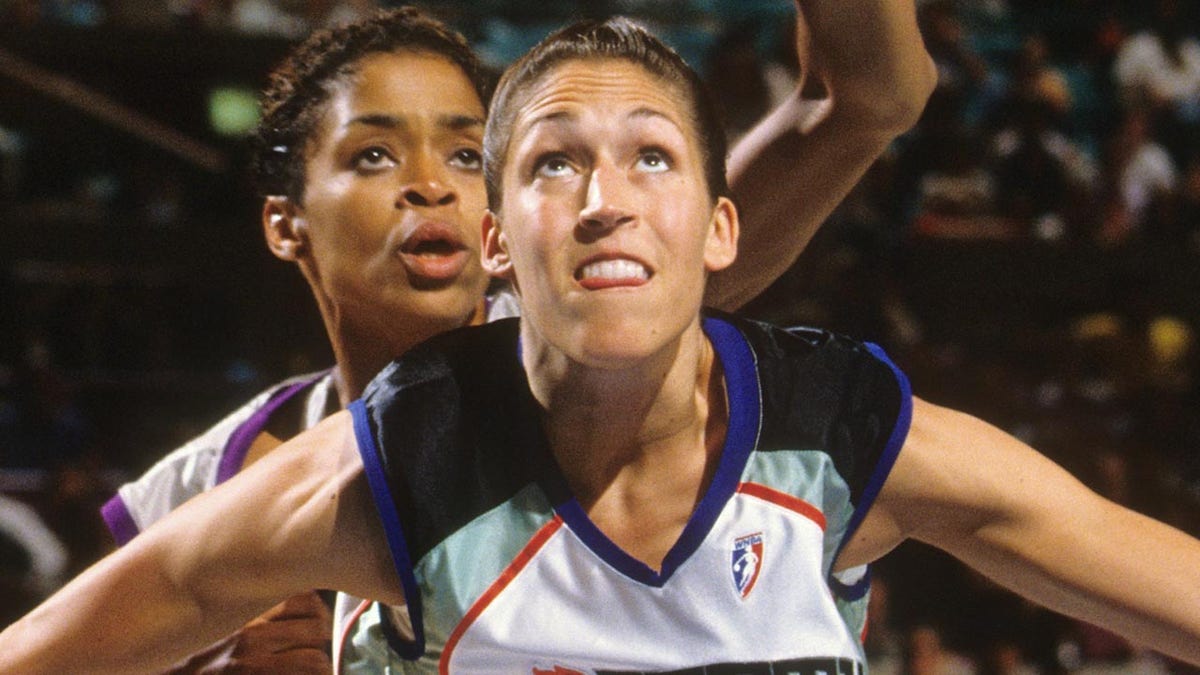 Rebecca Lobo with the Liberty