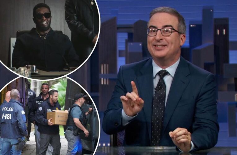 John Oliver takes dig at Uber Eats Diddy ad after home raids