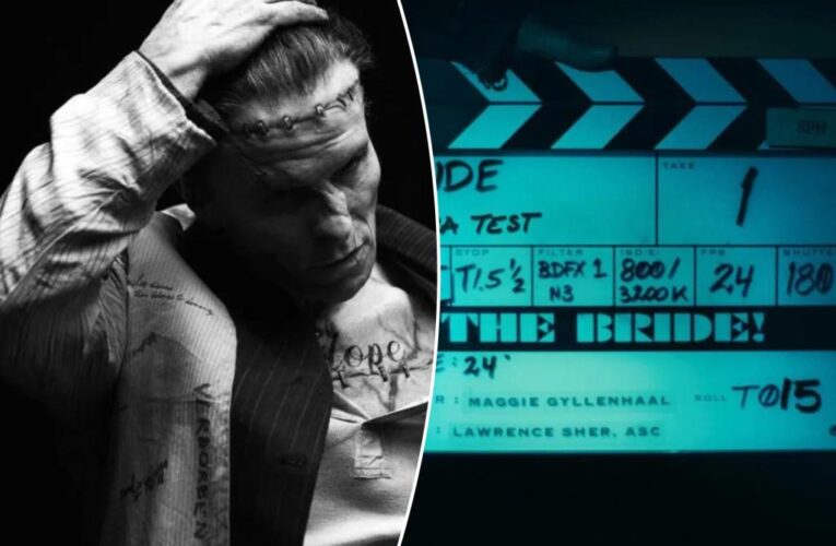 Christian Bale transforms as Frankenstein’s monster in creepy first photos of ‘The Bride!’