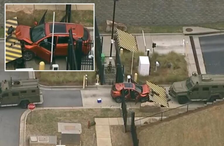 Car crashes into gate at FBI office in Atlanta, driver arrested after attempting to enter facility